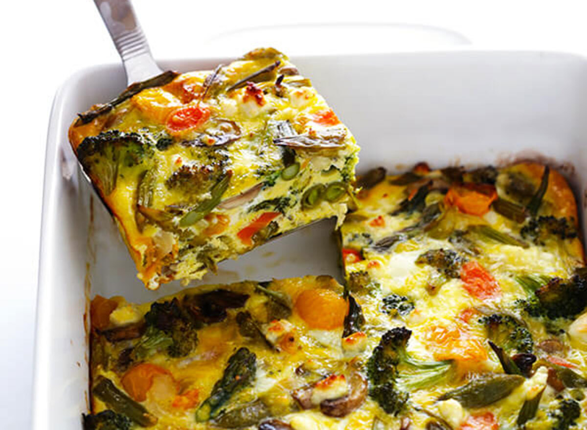 spring vegetable egg casserole