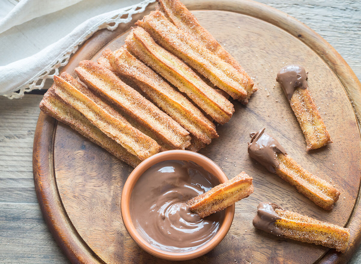 churros and chocolate dip