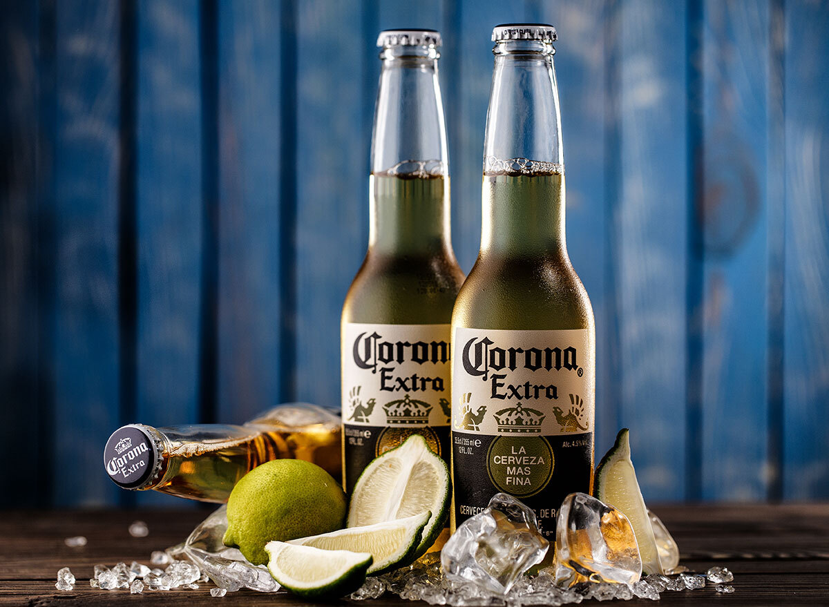 corona extra bottle with lime ice most popular beer new jersey