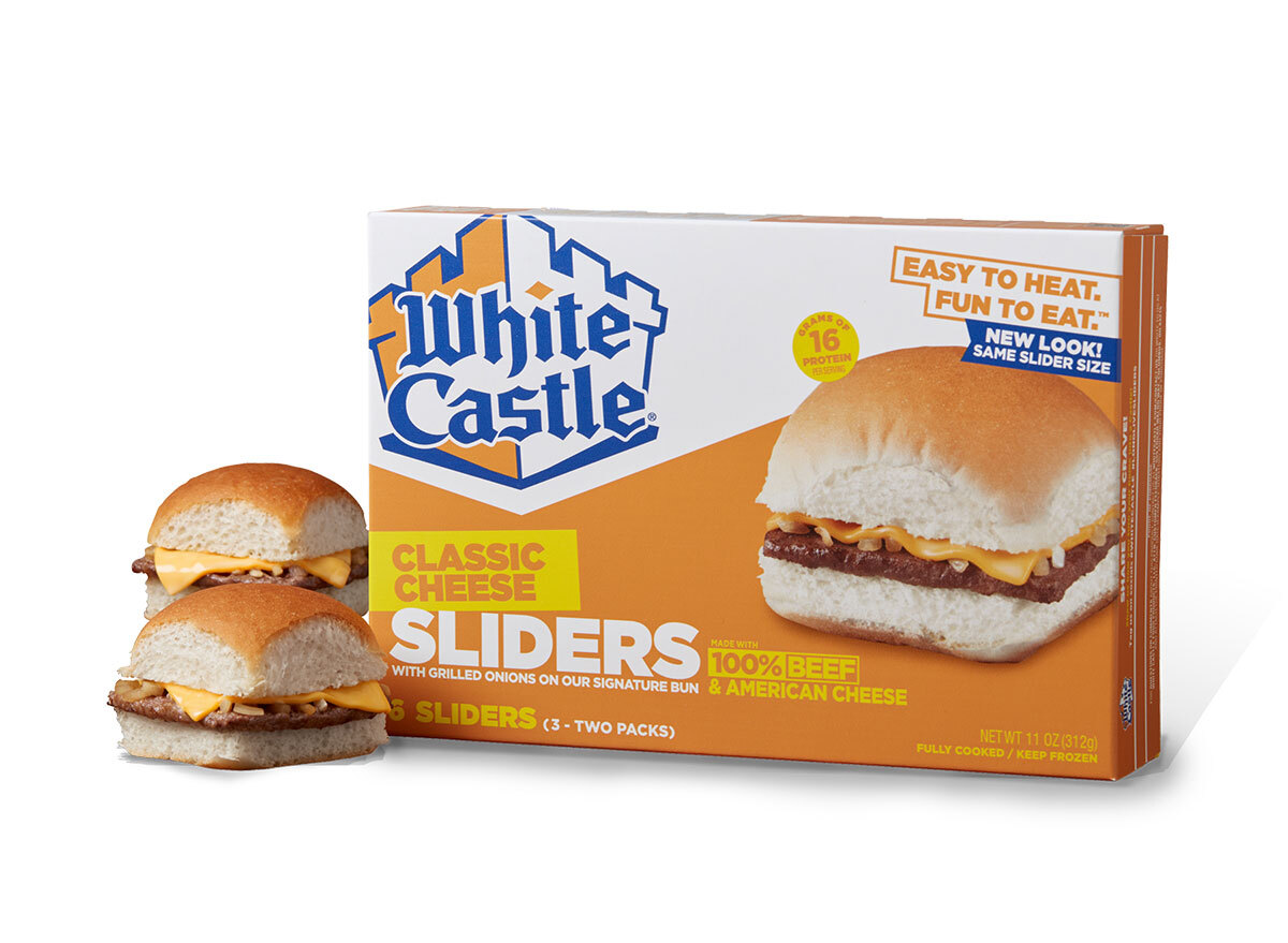 white castle cheese sliders