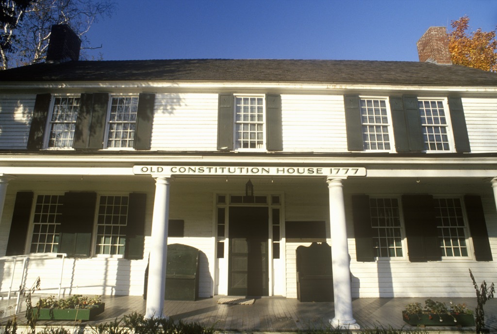 vermont old constitution house most historic location every state