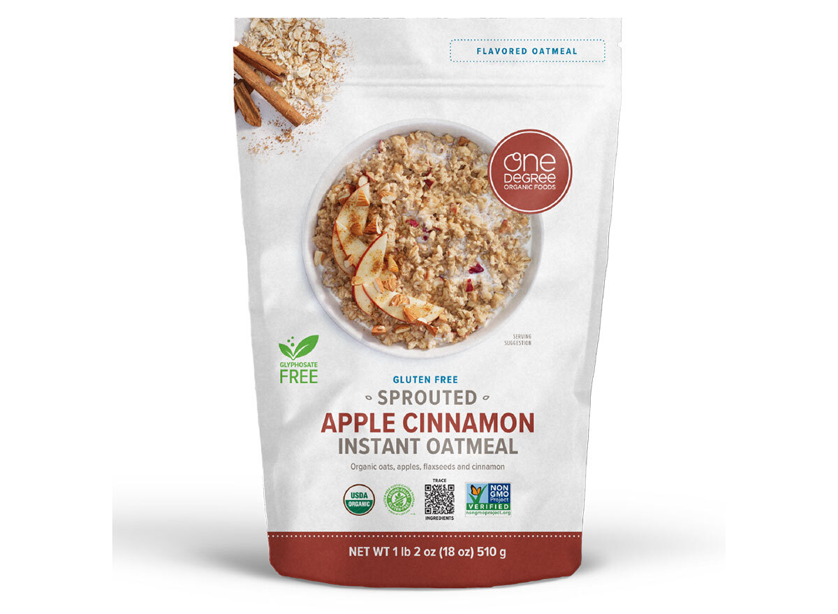 one degree apple cinnamon oatmeal