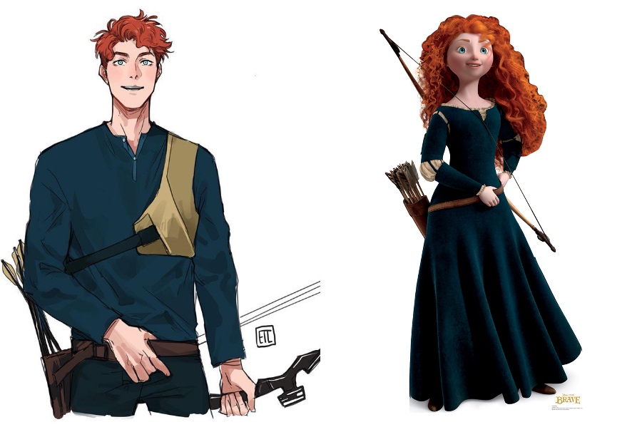 Merida | If Disney Princesses Were Boys | Her Beauty