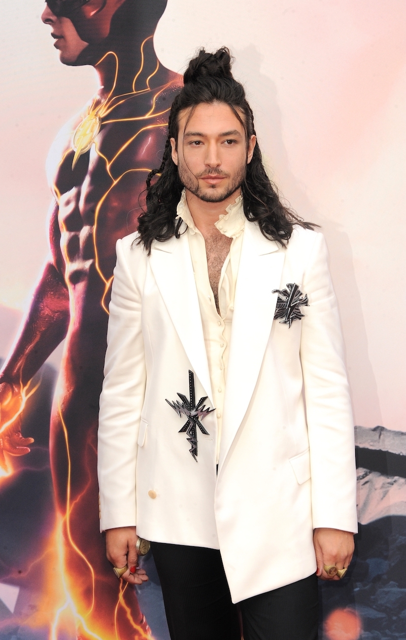 Ezra Miller at the premiere of 