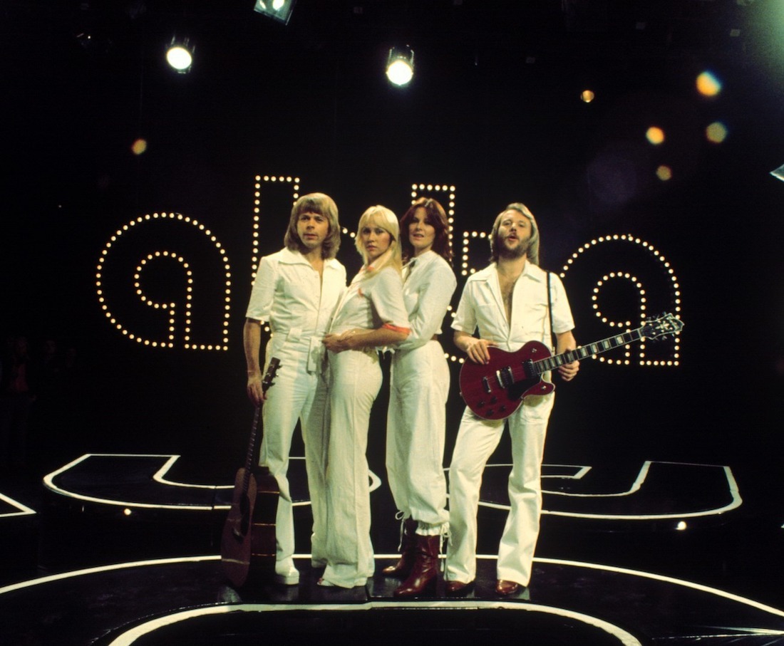 ABBA on stage in 1974