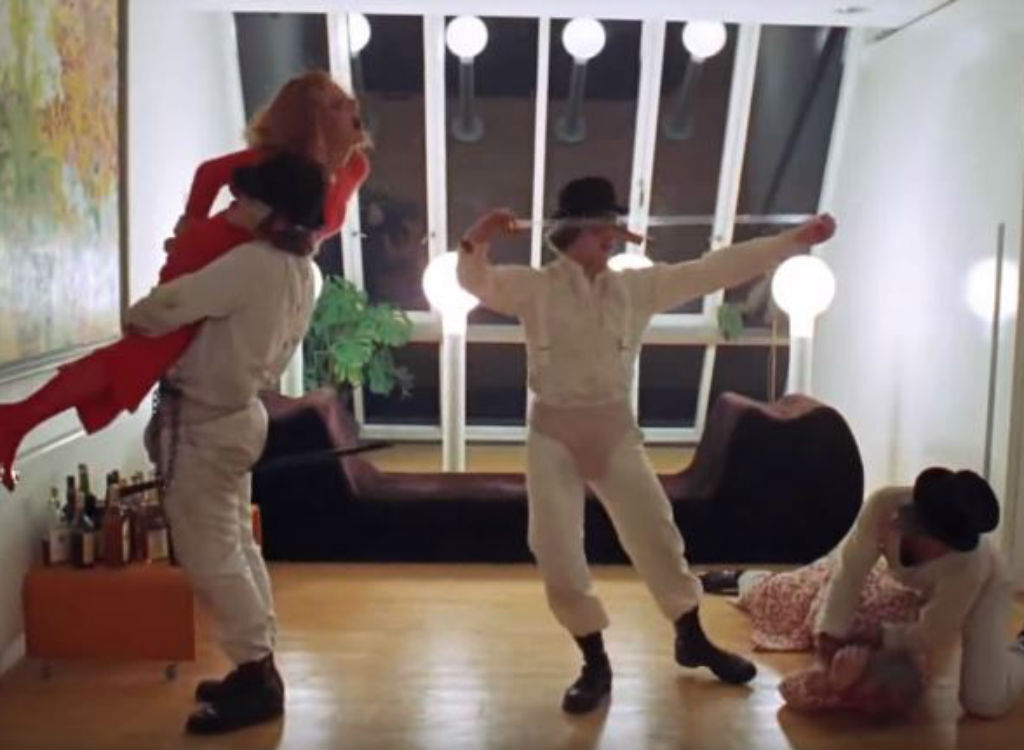 Clockwork Orange improvised movie lines