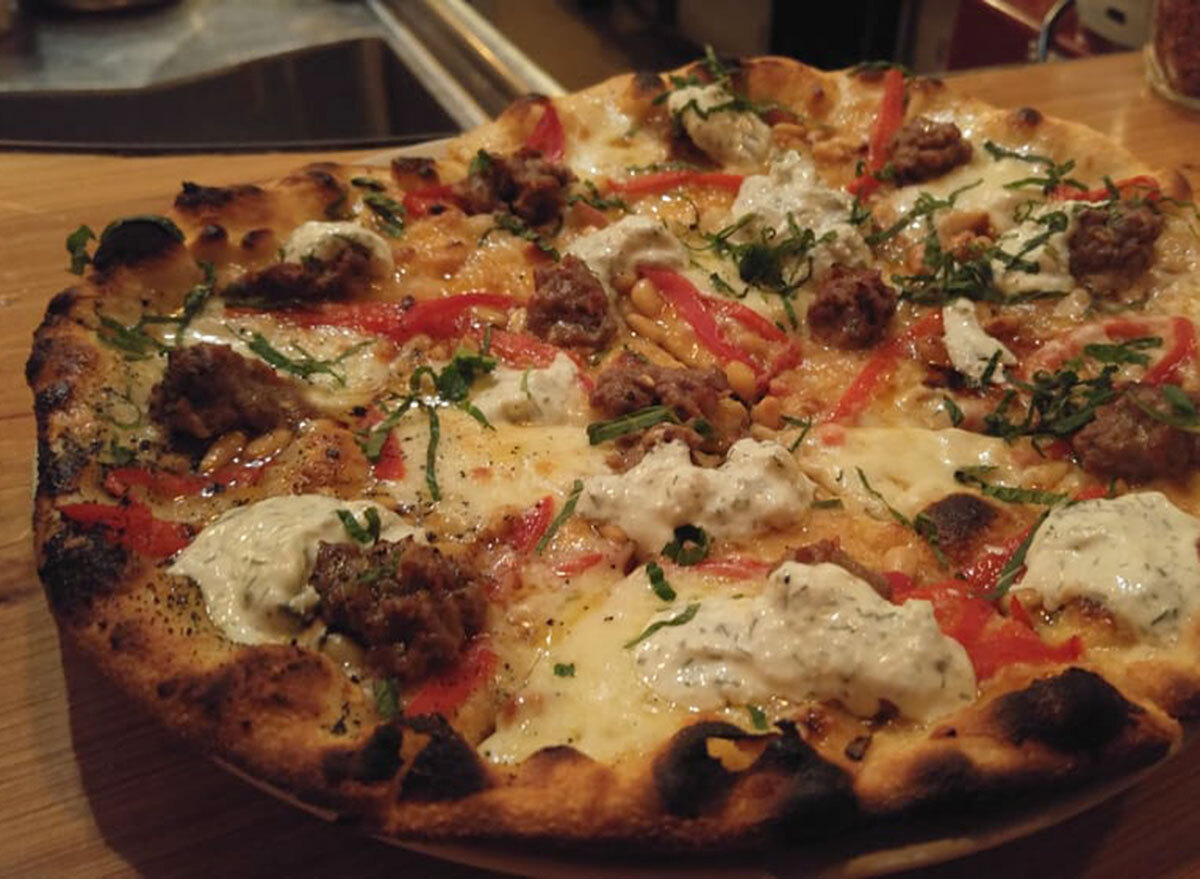 paladar 511 house made lamb sausage pizza