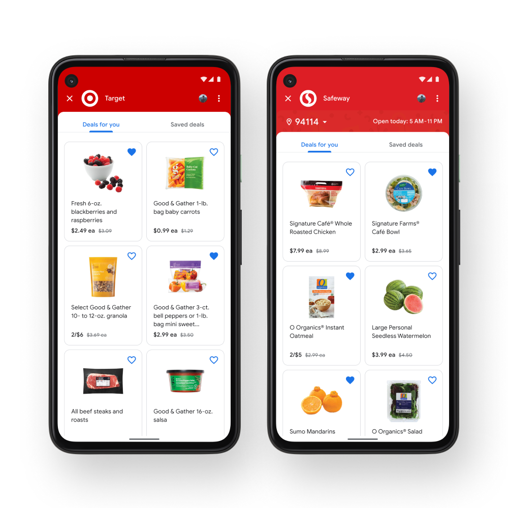 Google Pay groceries