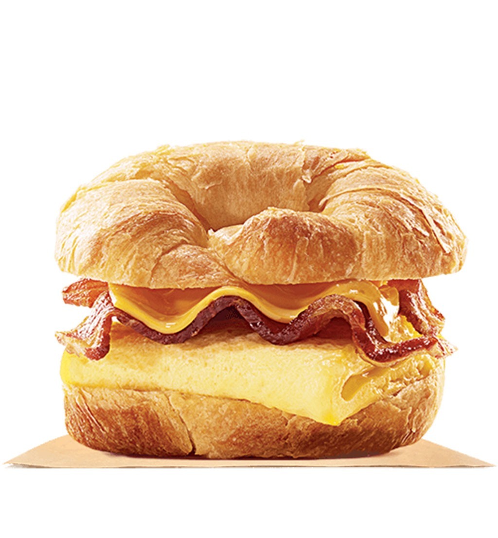 burger king bacon egg and cheese croissanwich