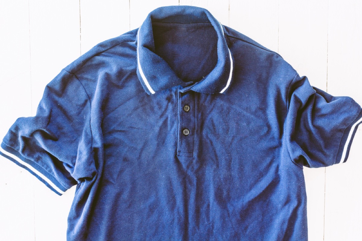 wrinkled polo shirt, diy hacks