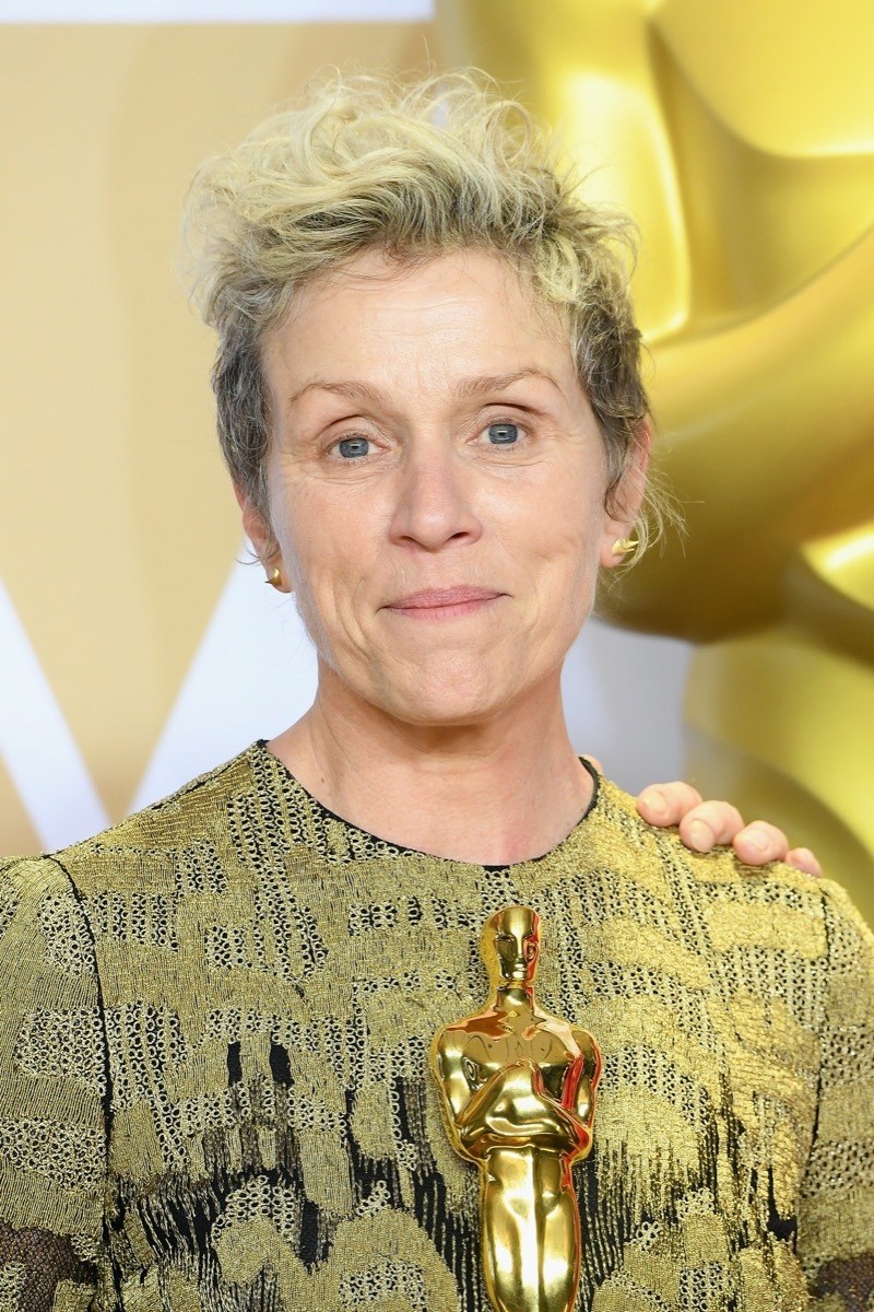 Frances McDormand at the 2018 Oscars