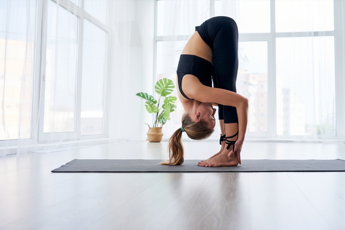 Woman in Yoga Asana Pose