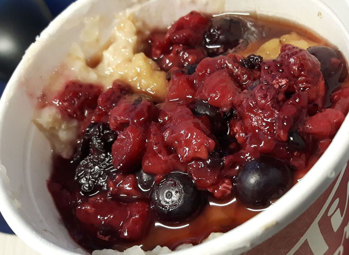 tim hortons mixed berry oatmeal