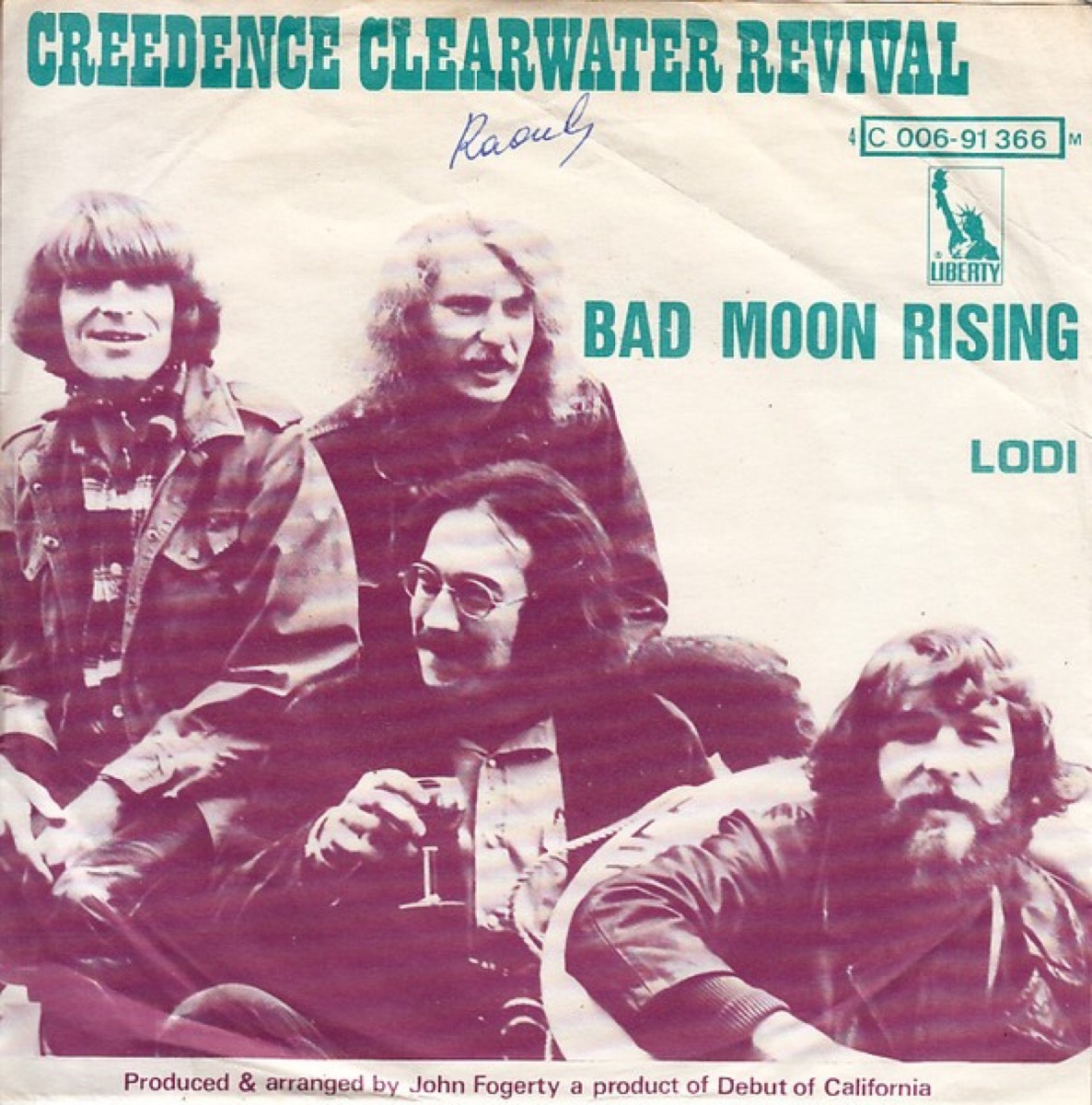 bad moon rising creedence clearwter revival