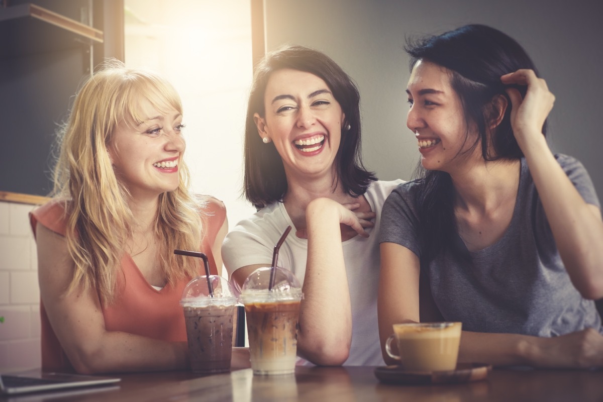 Group of Three Close Women