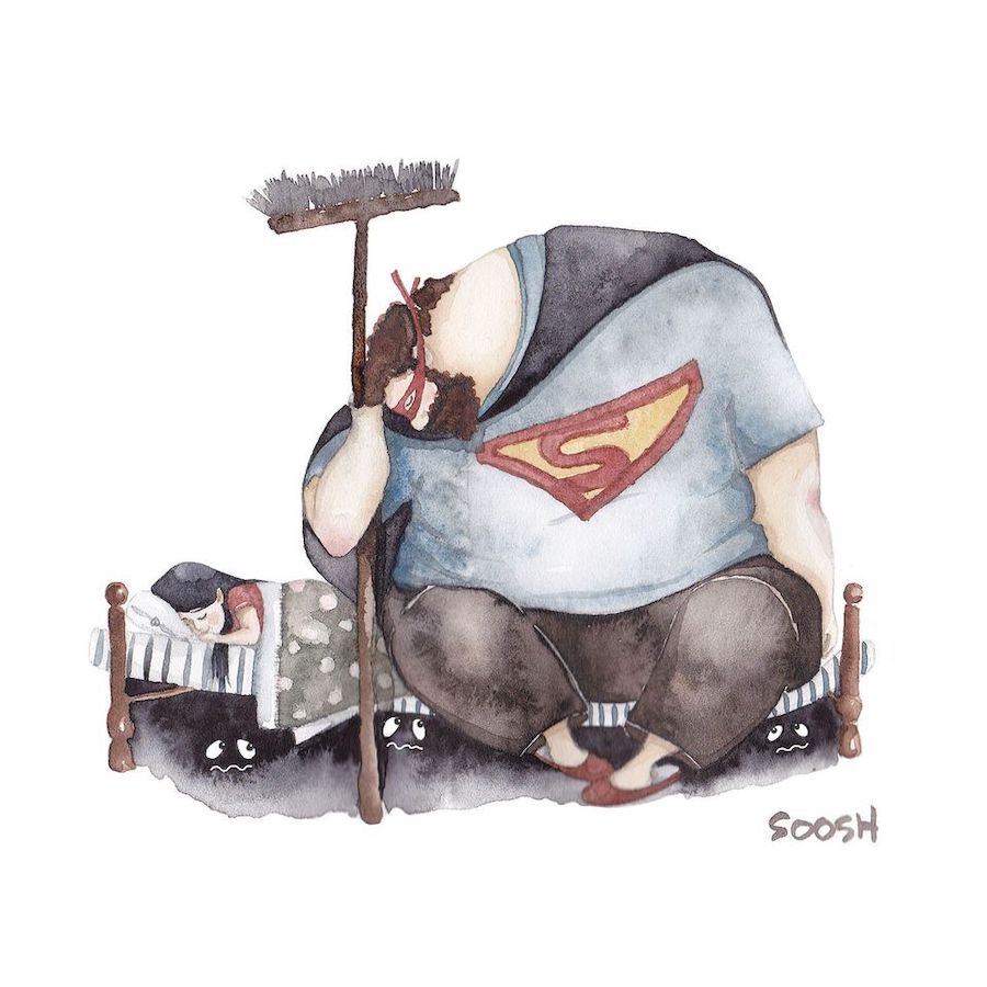 #8 | Heartwarming Father-Daughter Illustrations By Soosh | Her Beauty