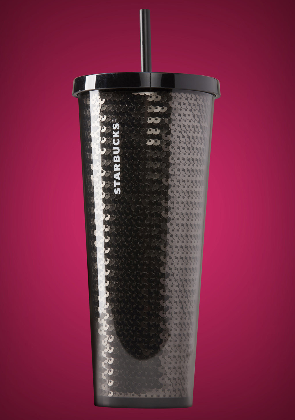 Starbucks holiday black sequin cup