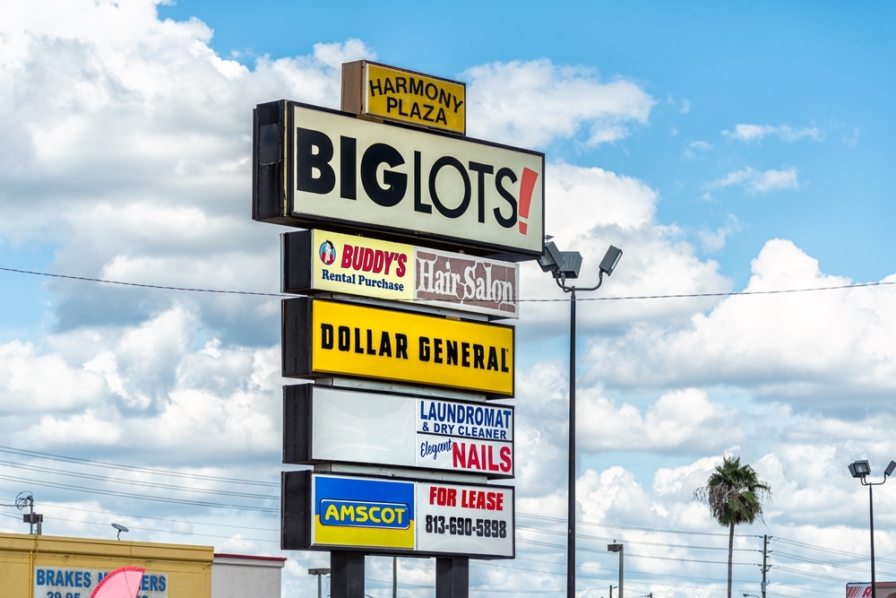 big lots store sign