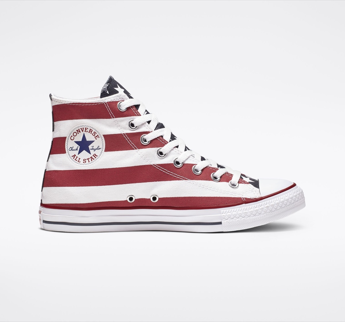 Red White and Blue Converse High Tops Fourth of July Accessories