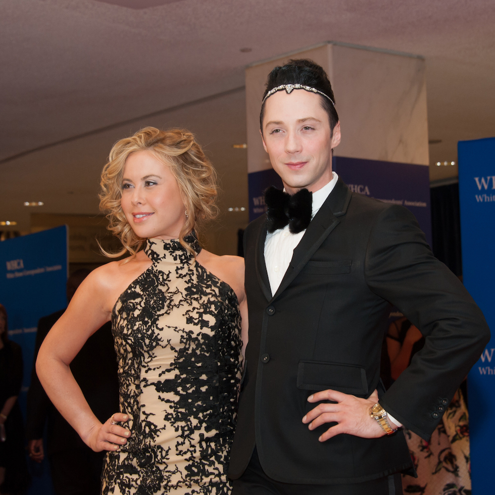 Tara Lipinski and Johnny Weir at the 2015 White House Correspondents' Association Dinner