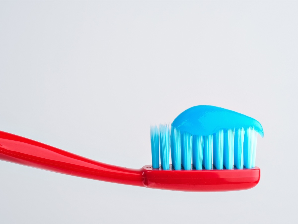 nurdle small amount of toothpaste on toothbrush names of everyday items