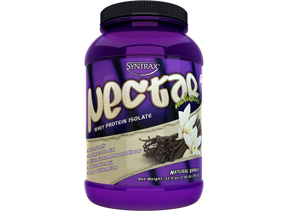 Syntrax nectar whey protein isolate powder vanilla