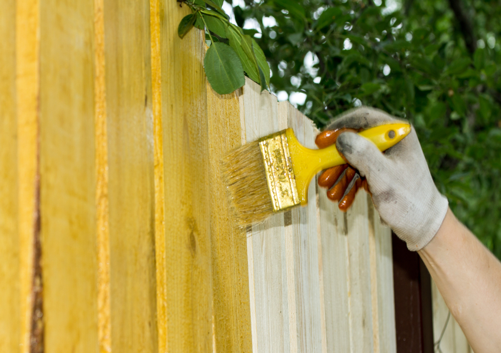 Painting Fence Boosting Your Home's Curb Appeal