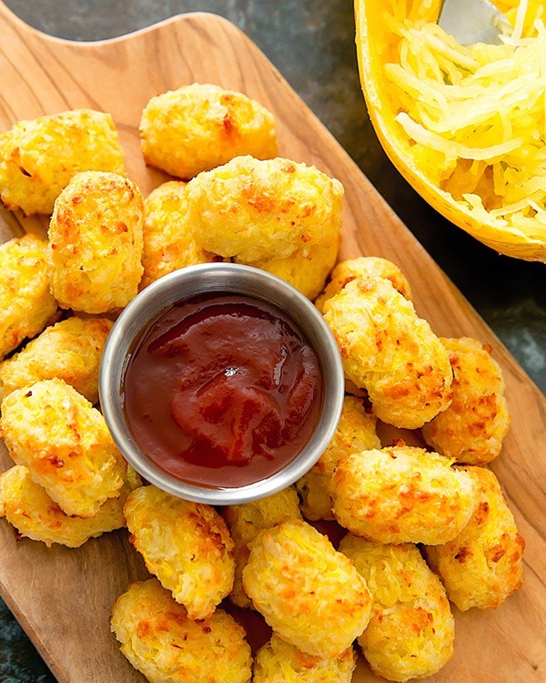 spaghetti squash tater tots