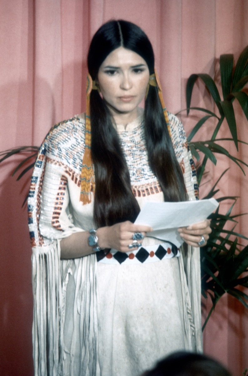 Sacheen Littlefeather at the 1973 Oscars