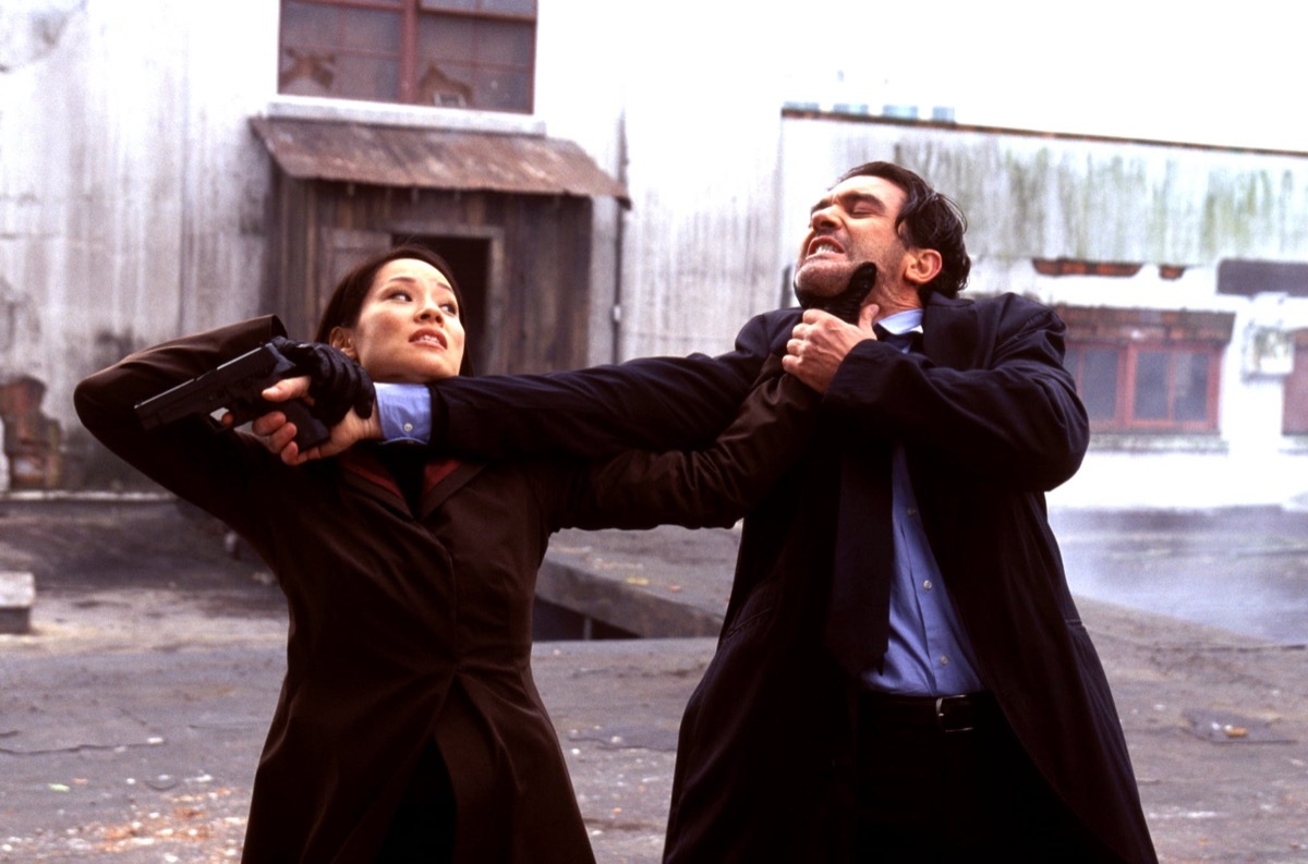 lucy liu and antonio banderas in ballistic ecks vs. sever