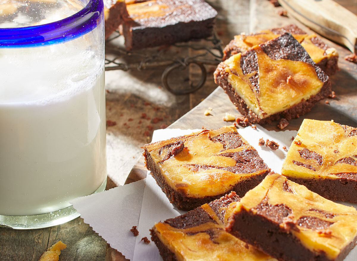 keto latte swirl brownies