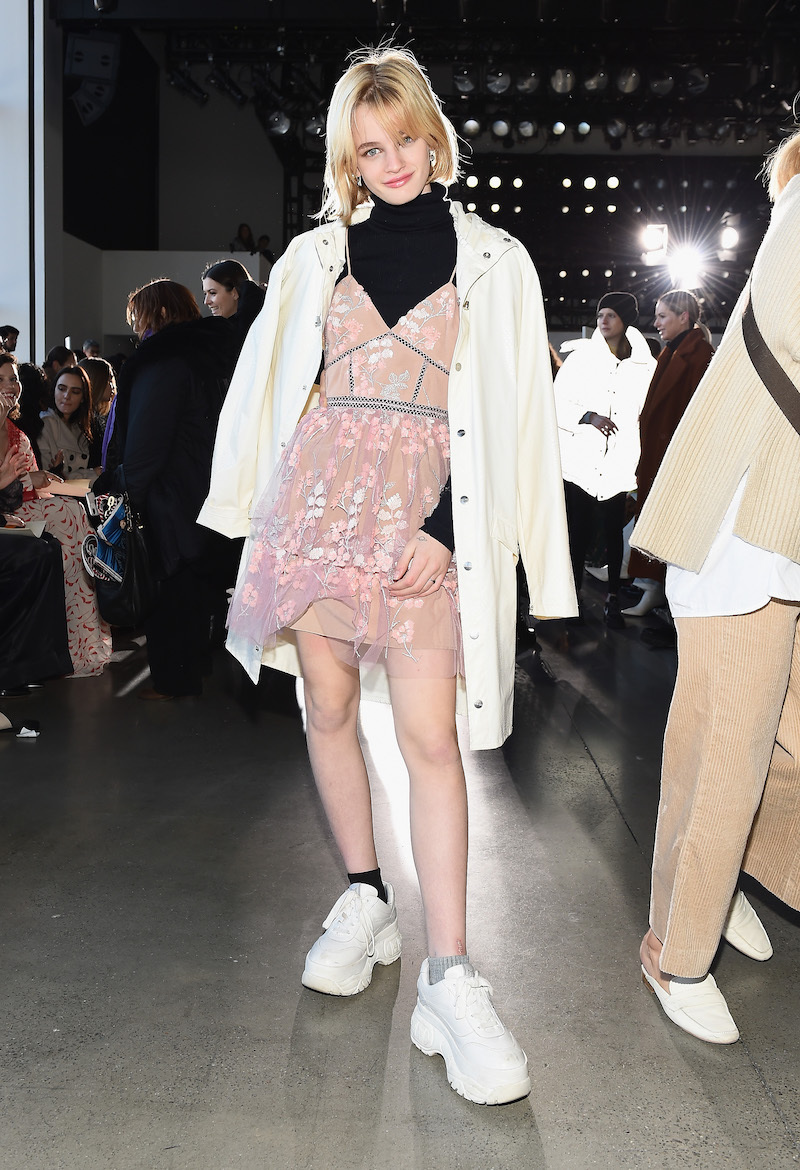 Esther McGregor at the Self-Portrait show at New York Fashion Week in 2019