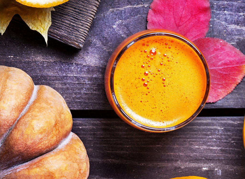 Orange sweet potato fall smoothie