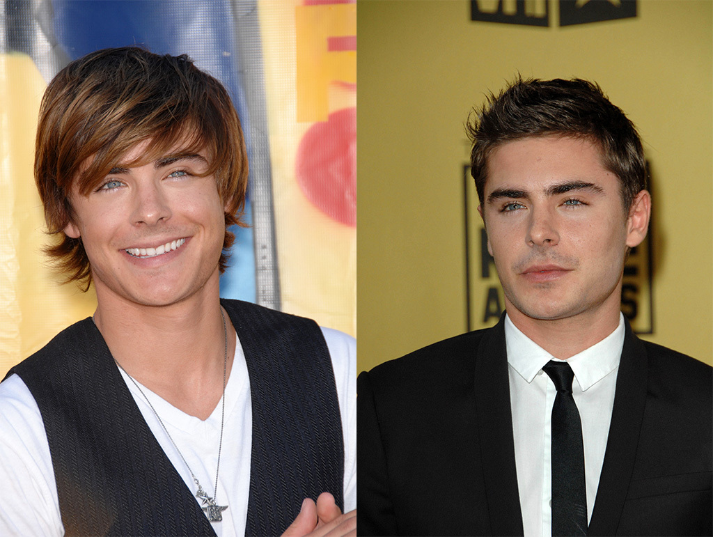 Zac Efron hair transformation