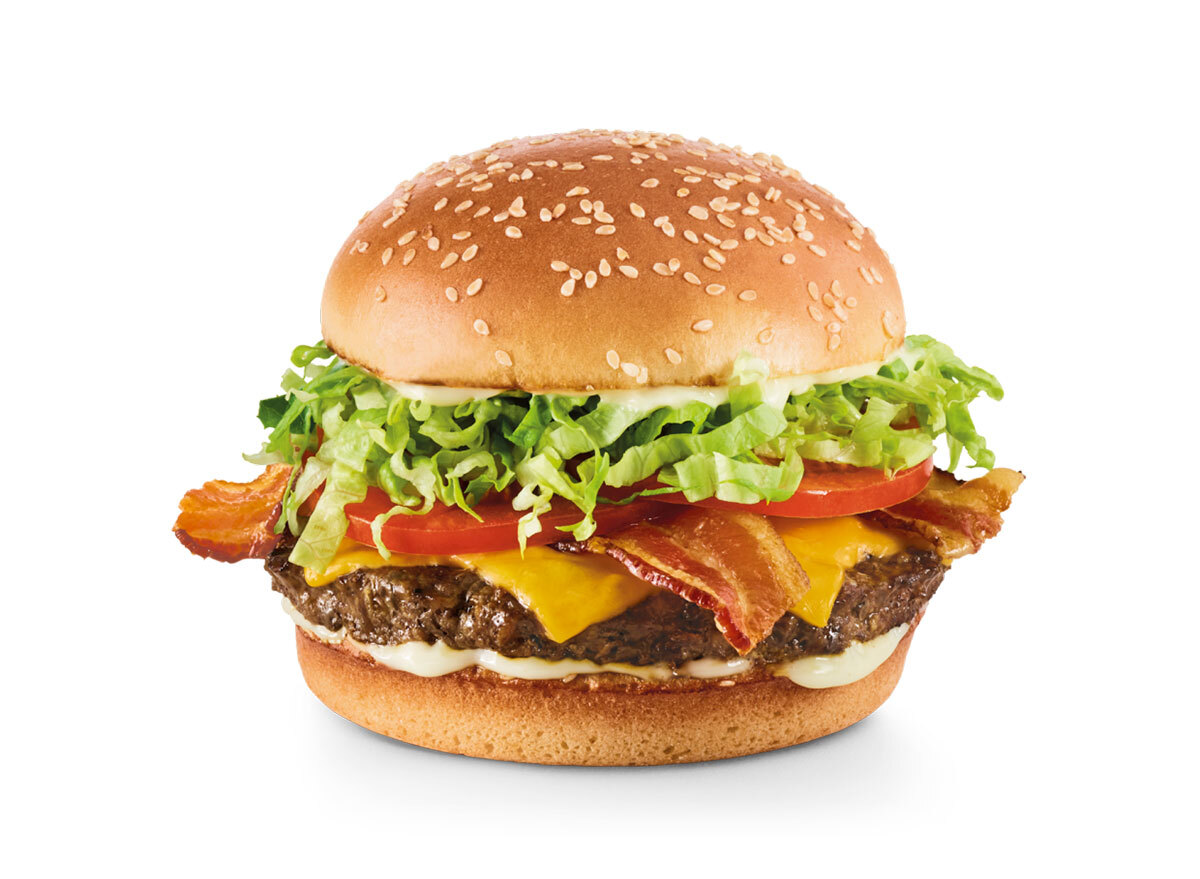 red robin bacon cheeseburger