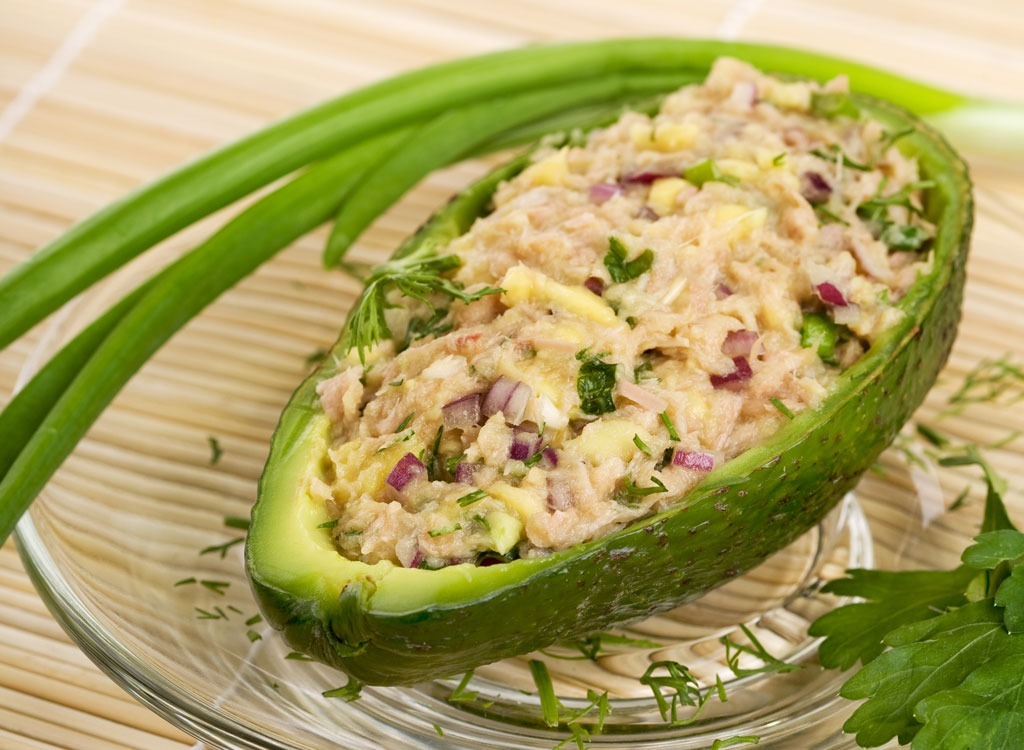 Tuna filled avocado