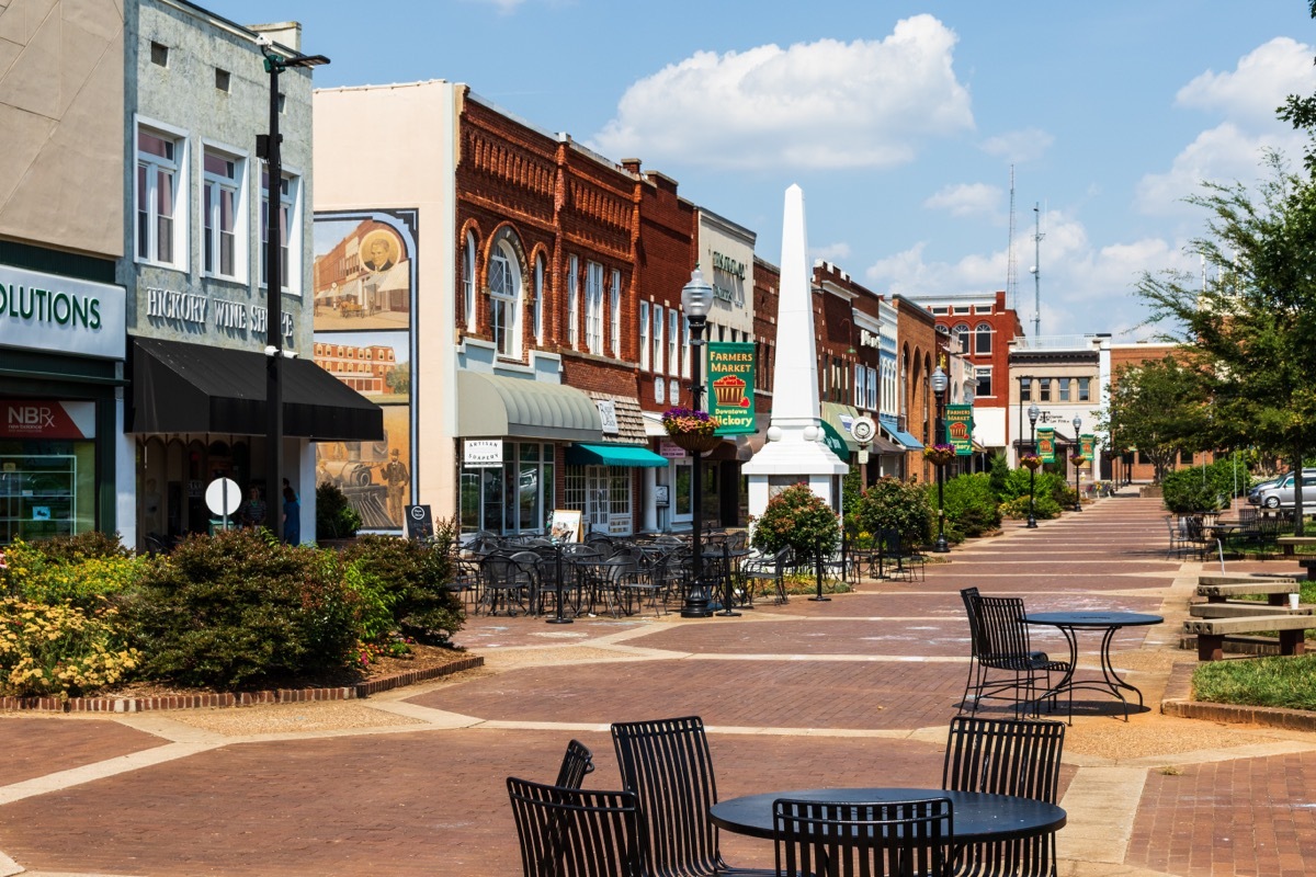 Main Square in Hickory North Carolina