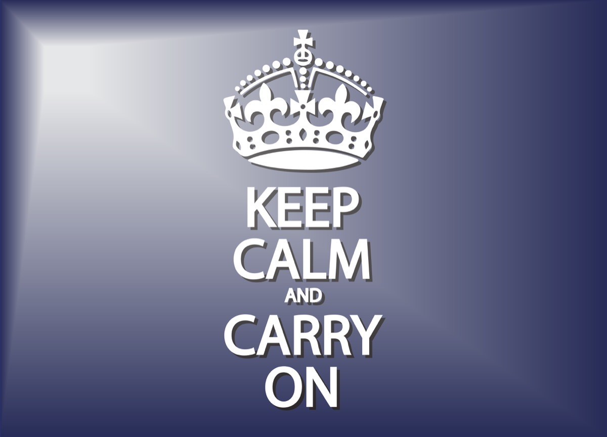 keep calm and carry on vector