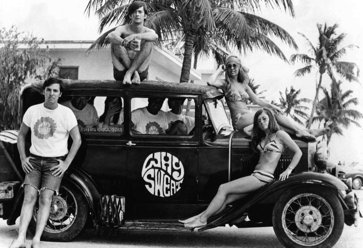 Students on Spring Break at the Beach 1960s