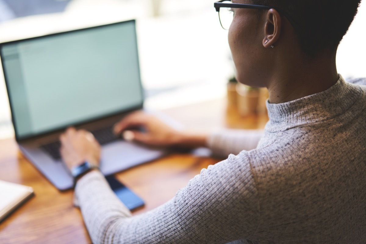 woman at computer