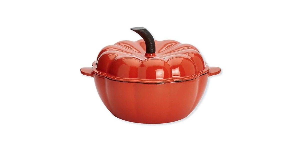 orange pumpkin dutch oven