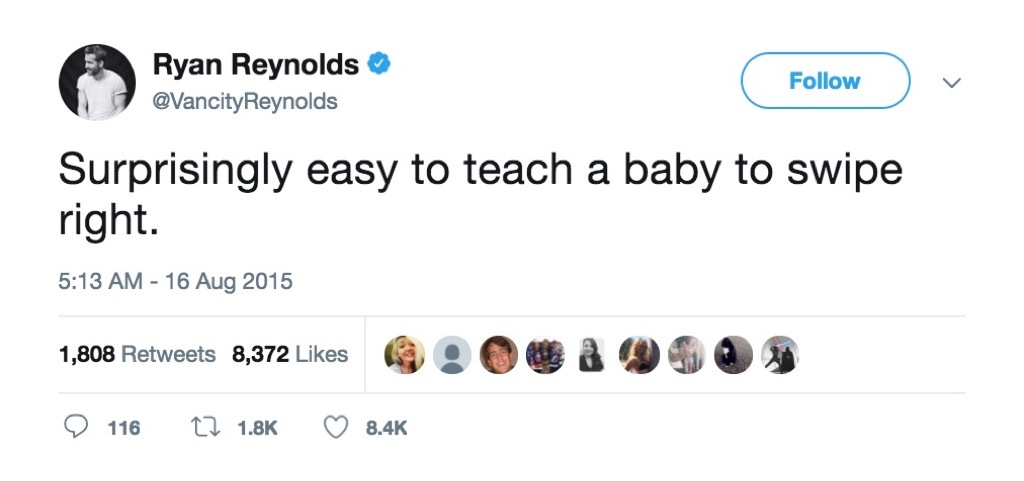 Ryan Reynolds funny tweet