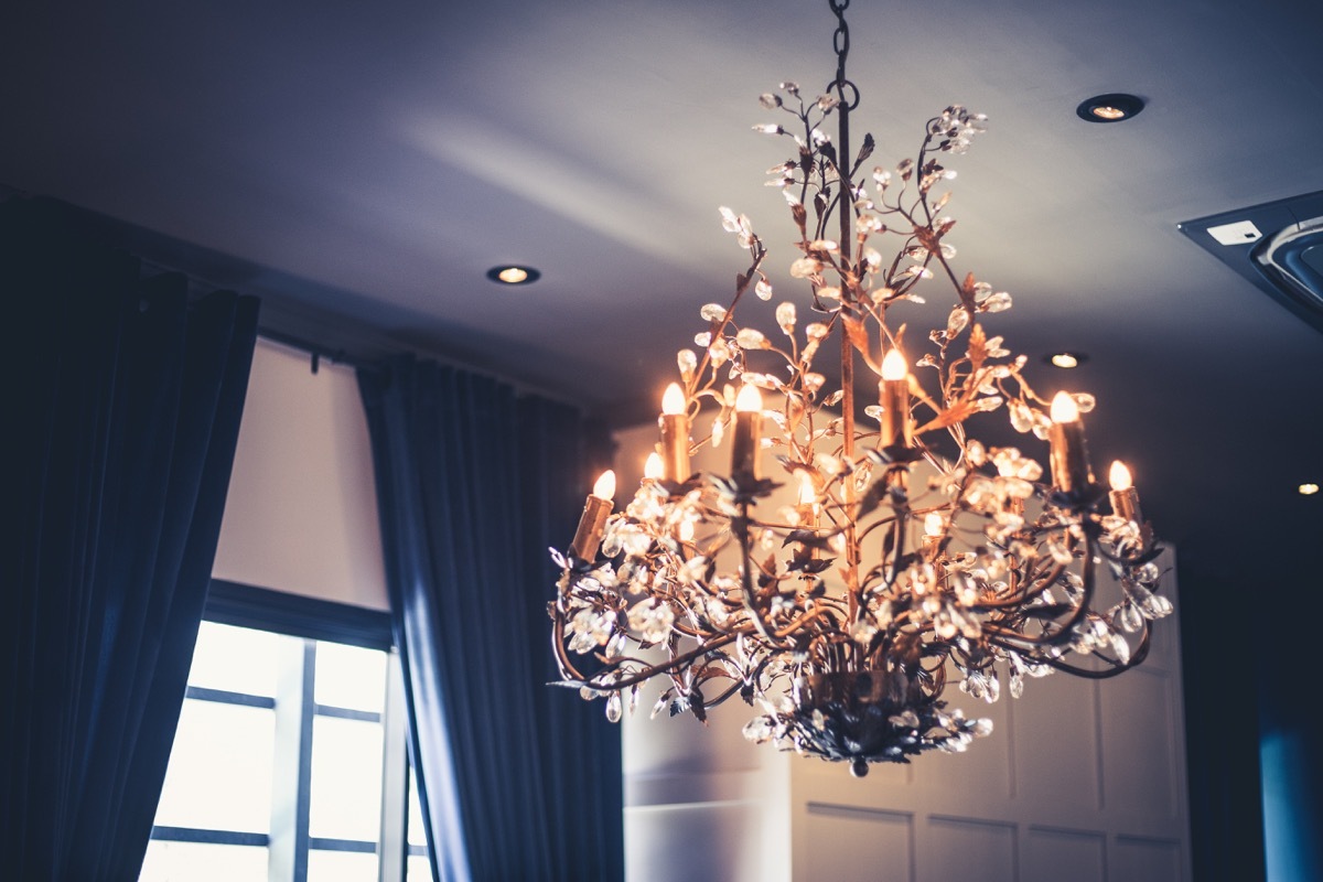 chandelier in the home