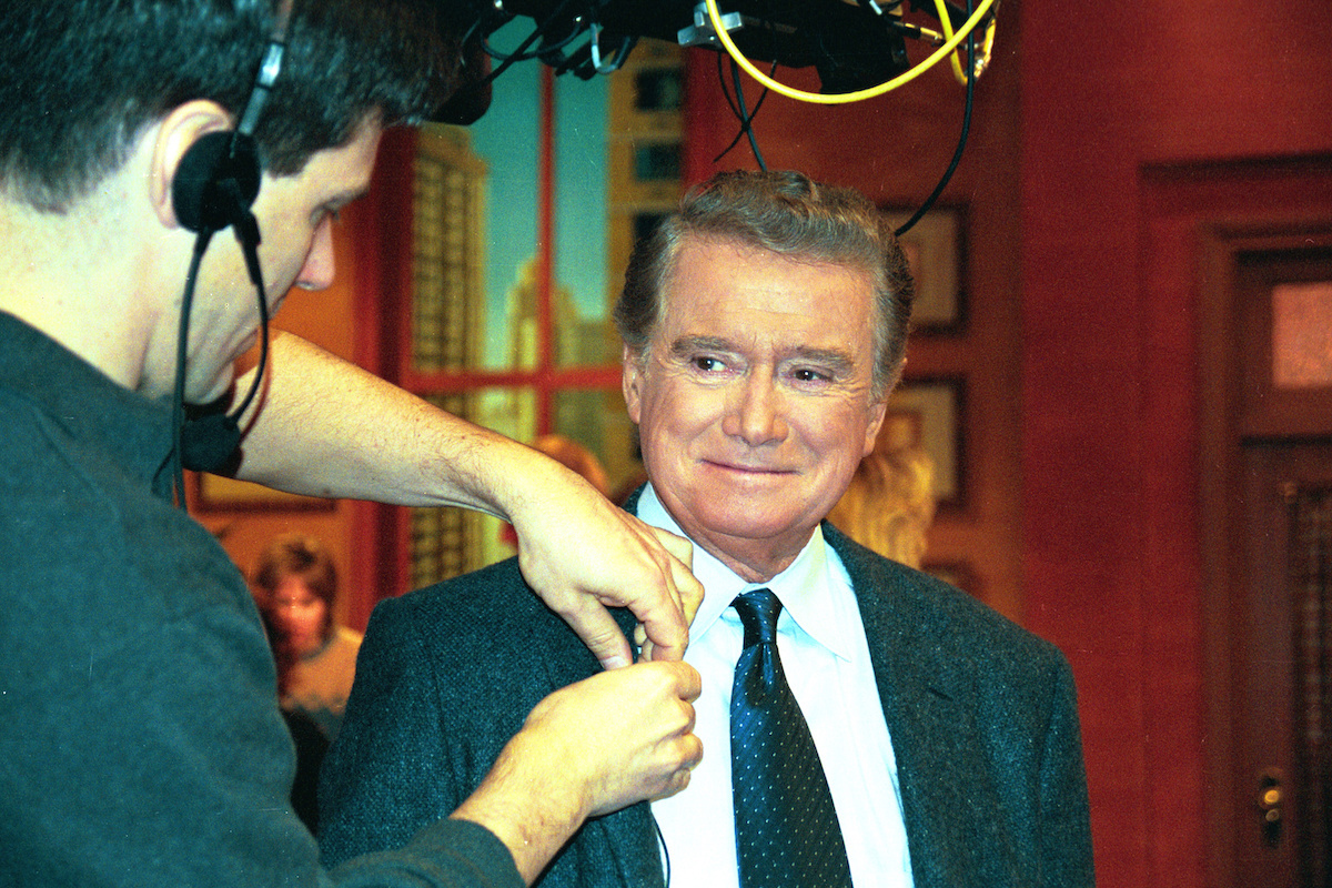 Regis Philbin on set of 