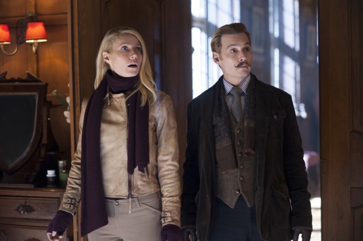 gwyneth paltrow and johnny depp in mortdecai