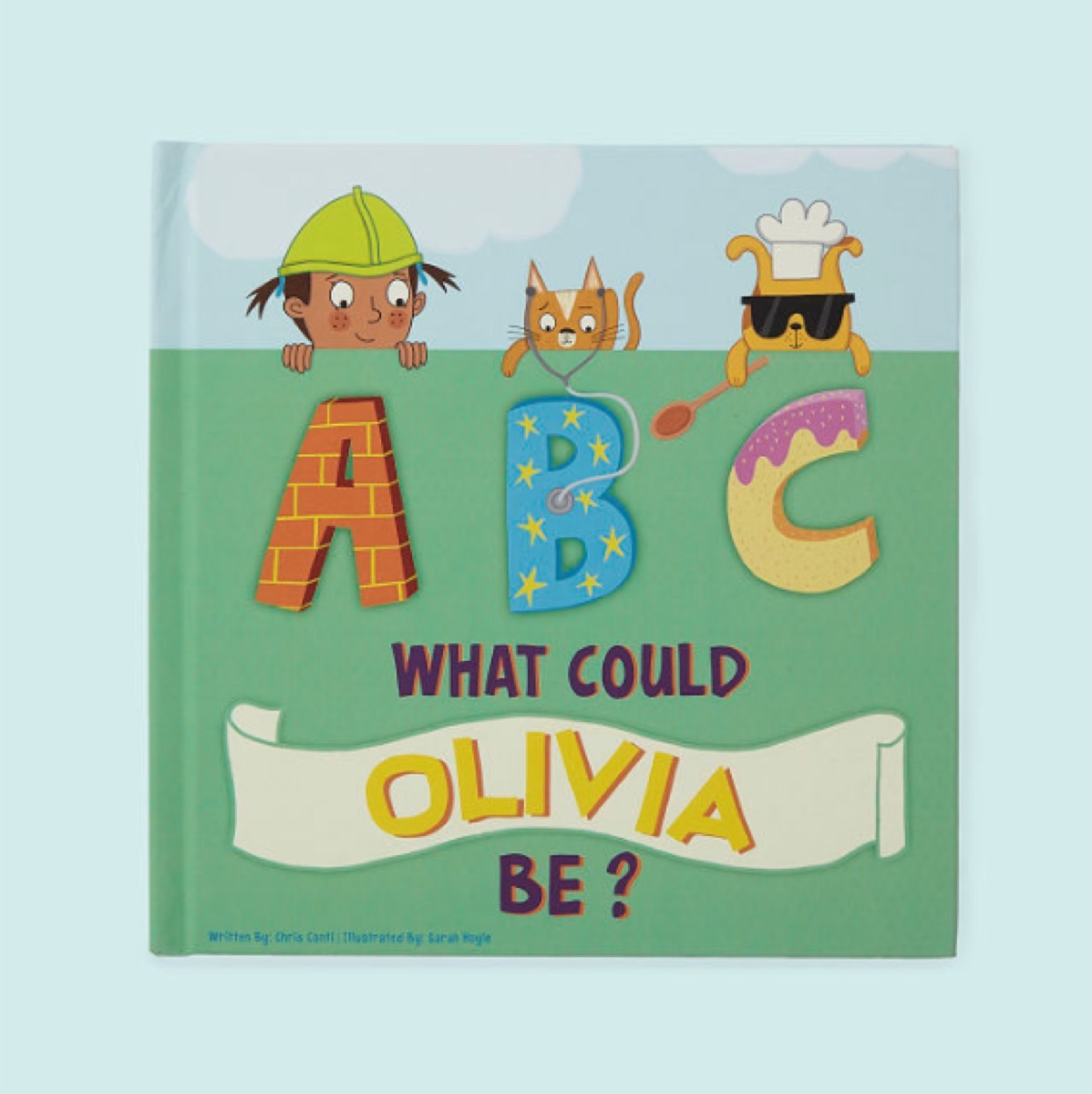 personalized abc book called what could olivia be