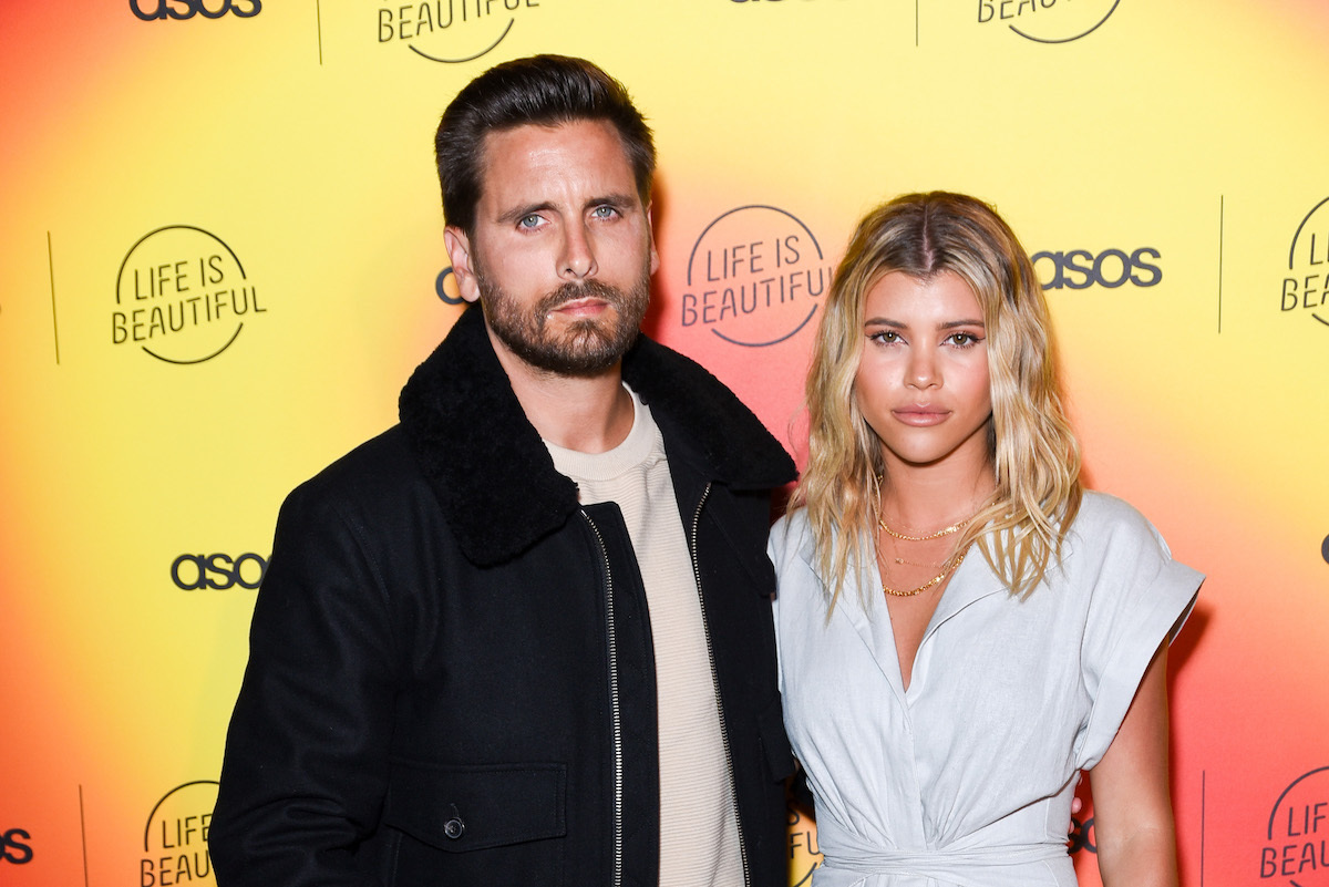 Scott Disick and Sofia Richie attend ASOS celebrates partnership with Life Is Beautiful at No Name on April 25, 2019 in Los Angeles, California.