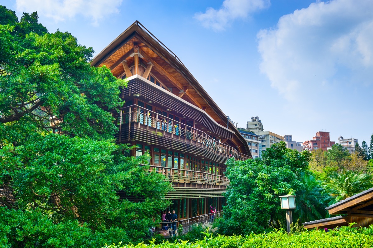 the beitou library in taipei taiwan, beautiful libraries