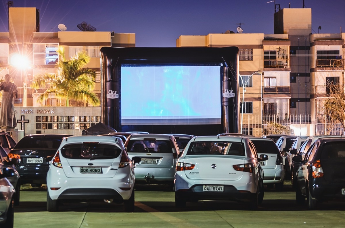 drive-in, open air cinema