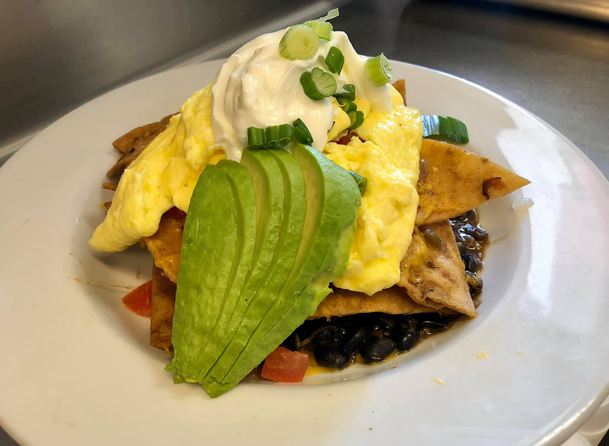 breakfast nachos with avocado